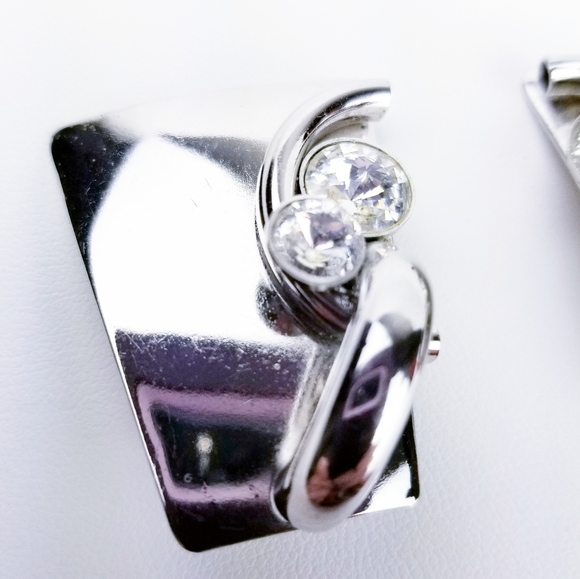 Vintage Astee Art Deco Rhinestone Earrings EVC - Picture 5 of 11